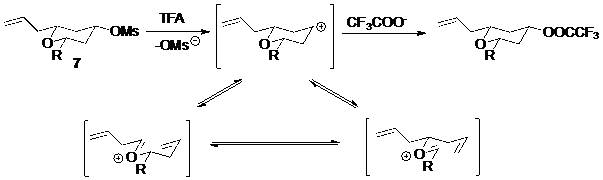 Phản ứng Prins, phản ứng Prins ngược và phản ứng tách phân mảnh theo cơ chế cacbocation